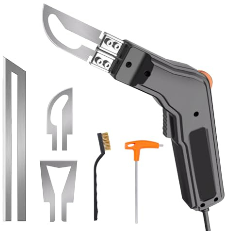 Styroporschneider, Styroporschneider Elektrisch 300W, | Styropormesser Heißschneider 0-600℃, Profi-Stoffschneider mit 3 Klingen für EPS/EPP/KT Board/EVA/PU/Gummi/Stoff/Schwamm
