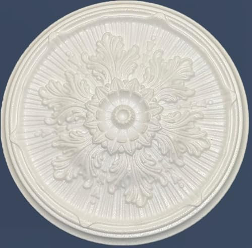 Elegant Polystyrene Ceiling Rose | Lightweight, Durable, Easy to Install | Decorative Home Accent | Perfect for Living Rooms and Dining Areas
