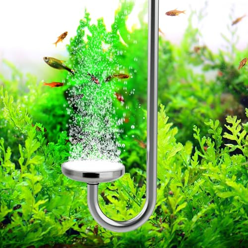 Hygger CO2 Stainless Steel CO2 Difusser Atomizer Used for Aquarium Plants，Water Grass Tank,Fine and Uniform Bubbles, Durable and Not Easy to Rust (M(30cm))
