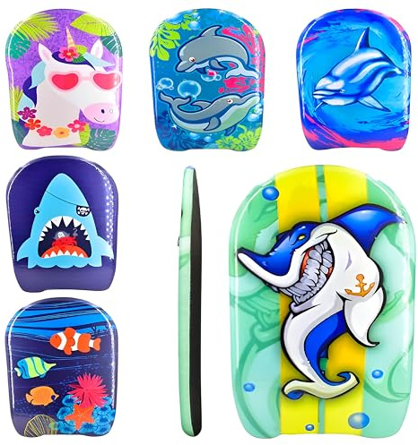 ADEPTNA Graphic Swimming Kickboard for Pool or Beach - Mini Easy Learn to Swim Float Kickboard – User age 3-12 Years