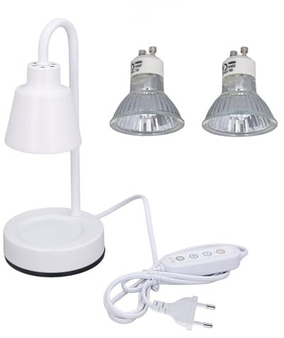 Kerzenwärmerlampe, 50W Aromatherapie dimmbares Oberteil nach unten elektrisches Wachswärmeres Licht mit Timer und 2 Lampen für Schlafzimmer Wohnzimmer Wohnzimmerdekoration