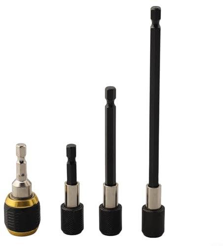 Quick Release Self Locking Hexagonal Adapter Bit Extension Rod Compatible with Various Drill Heads