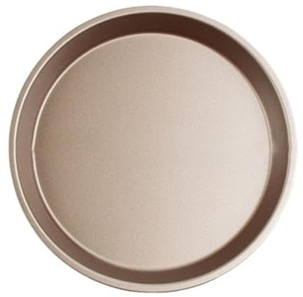 Plato Pizza 1 Uds. Plato redondo for Pizza de 6/8 pulgadas, bandeja for Pizza, plato hondo, molde antiadherente de acero al carbono, herramienta for hornear, molde for hornear Plato Pizza Horno(Golden