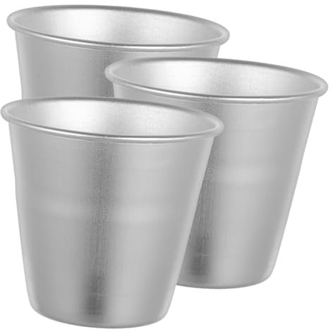 Luxshiny 3stücke Runde Kuchenform Pudding Diy-backen Aluminium Legierung Oberfläche Kratzfest Hochglänzend Korrosionsbeständig Antihaftbeschichtung Backen Backzeit Sparen
