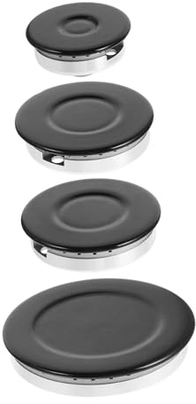 LALAFINA Juego de Tapas para Quemador de Estufa de Gas Sabaf 2334, Cubierta Cóncava Negra, Accesorios de Repuesto para Cocina Distribución Uniforme de Llama, Compatible Quemadores de Gas