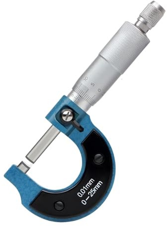 Micrómetro de precisión for diámetro exterior de 0 a 25 mm, calibre vernier de 0,01 mm, micrómetro de precisión, herramienta de medición métrica