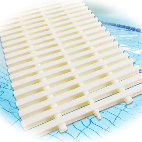 SMELEDFCFK Rejilla De Alcantarillado para Piscina Cubiertas De Drenaje De Canal Rejilla De Desbordamiento Empalme Sistema De Drenaje De Plástico(25x100cm-10 Pieces)