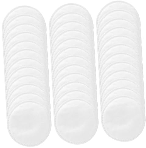 Gatuida Runde Weiße Kosmetikpads für Sanfte Reinigung 100 Stück aus Vliesstoff Praktische Make Up Entferner Pads zum Abschminken die Tägliche Gesichtspflege