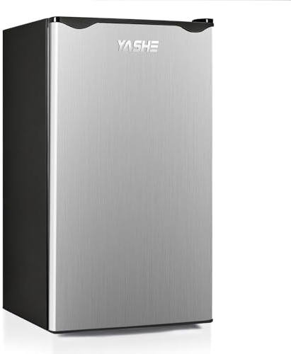 YASHE 92L Kühlschrank mit Gefrierfach, Kleiner Kühlschrank mit Gemüsefach, Mini Kühlschrank, Einbaukühlschrank, 7 Einstellbare Temperaturregelung, Energieeffizien für Büro, Zimmer, Miniküche