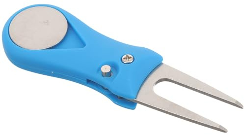 TOPBATHY Forchetta da Golf Pieghevole per Riparazione Divot Attrezzo da Golf Compatto Marcatore Palline Colorato Leggero per Gioco all’Aperto