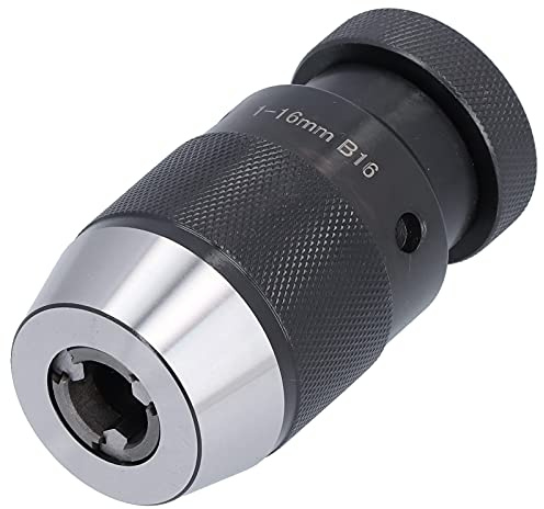 Adaptador autoajustable de portabrocas B16, herramienta de sujeción de broca para grifo, rango de sujeción de 1 a 16 mm con diseño de dientes en forma de T, portabrocas de