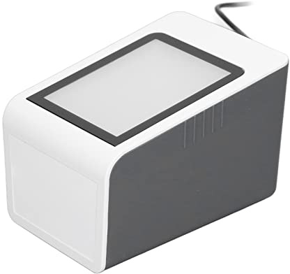 Marhynchus Desktop Streckkodsläsare USB Trådbunden QR-kodläsare, ABS Handsfree Automatisk Streckkodsläsare med Röstmeddelanden 0 Till 350 Mm för PC POS Mobile Payment Checkout