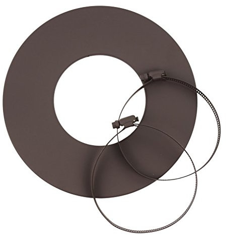 Rosette BRAUN mit 2 Klemmschellen für Alu-Flex-Rohr Braun DN 100