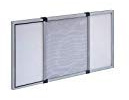Mosquitera extensible de aluminio (50 x 75/132 cm. - Marco gris)
