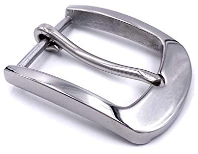 LAXPICOL Fibbia quadrata per cintura in acciaio inox resistente, 40 mm, 3, M