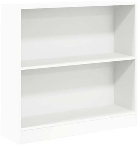 vidaXL Bücherregal Weiß 80x24x75 cm Holzwerkstoff
