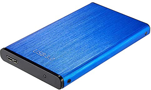 Hard disk esterno HDD 2 Tb / 320 GB / 250 Gb, 2,5 metallo portatile USB 3.0 di archiviazione, adatto per PC, desktop, laptop, MacBook, PS4, Xbox, Smart Tv (60 GB, blu)