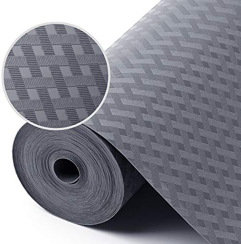 Schubladenmatte Nicht Klebende Haltbarem Schubladenauskleidung Antirutschmatte EVA Material Wasserdichtem Matte Schneidbar Platzsets für Regale Schränke Schubladen Kühlschranke Hause Büro 44.5cmx200cm