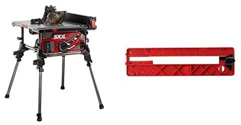 SKIL 15 Amp 10 Inch Portable Jobsite Table Saw with Folding Stand and Dado Insert Plate (TS6307-00 & STA6307)