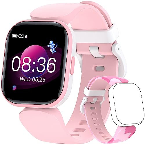 HOOMOON Kids Fitness Tracker Watch for Boys and Girls Pink