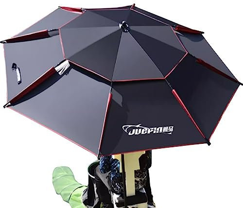 EMISOO Großer Strandschirm 200/220/240/260cm Angelschirm Windfest UV Schutz Sonnenschirm Im Freien Kippbarer Regenschirm Für Picknick, Angeln, Wandern (Size : 200cm/6.5ft)