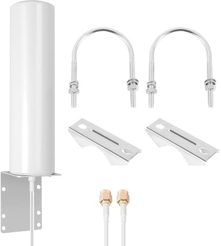 Littlecatch 3G 4G LTE External Antenna Outdoor with 5M Dual Slider SMA Connector for Router Mobile Hotspot Wireless Home