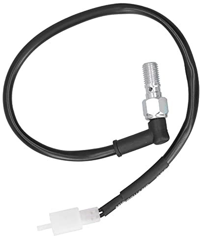 TTOCAR Motorrad-Universal-Bremslichtschalter Hinten, Stahl-Hydraulikdruck-Bremslichtschalter M10x1,25 Bolzenabstand für Einzeiliges Hydraulisches Bremssystem(Mit CN-Stecker 220V)