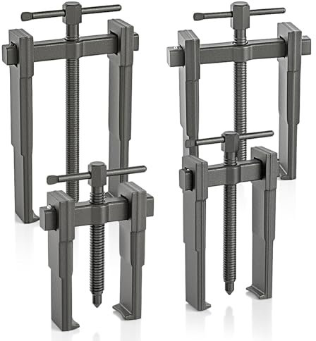 4 Stück Zweibacken Lagerabzieher Satz 3 4 6 8 20-85mm, 2 Arme Kugellager Abzieher Zahnradlager, Spezielle Dünne Klauen Polradabzieher Innen Außen Auszieher Werkzeug, zum Radabbau, 1-4.5 Tons