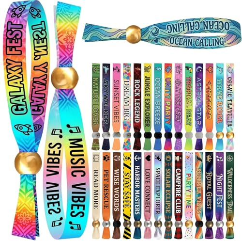 custyoulife Personalisierte Stoff-Armbänder | Mit Text & Logo, 5-1000 Stück | Farbig Erhältlich, VIP-Zugangsbänder Für Einlass, Konzerte, Festivals, Partys, Versammlungen Und Events
