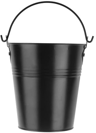 Fenteer Cubo de Grasa para Barbacoa, Cubo de Goteo, macetero de Metal, portátil, versátil, para Parrilla, Barril de Goteo, de Metal para picnics y acampadas