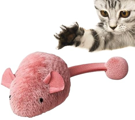 FmtwPhn Katzenmäuse Spielzeug | Realistische Mäuse Für Katzen - Automatisches Sound Interaktives Zubehör - Für Jagdspiele Haustier Kätzchen Geburtstag Weihnachten