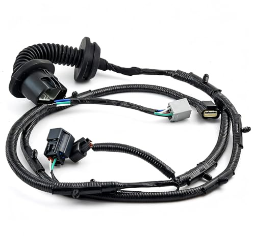 Driver Side LH Rear Door Jumper Wire Harness Assembly Fits for 2009 2010 2011 2012 2013 2014 Ford F150 Crew Cab,Replaces OE# 9L3Z-14630-CAA, AL3T-14632-DD, AL3T-14632-DC