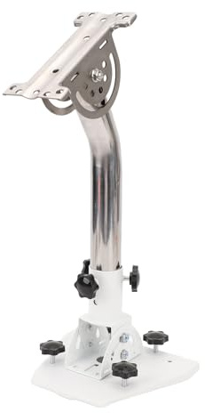 Spacnana Kit Adattatore Satellitare, Montaggio in Acciaio Legato per Parabola Standard V3, Rotazione di 360 Gradi e Installazione Flessibile per Tetto e Parete