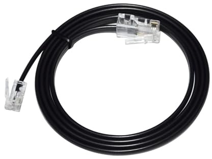 QSBVSO Câble d'extension RJ11 6P4C à RJ45 8P8C for Modem ETHERNET, données ADSL, Patch téléphonique, Connexion Internet BT Haut débit Large Bande(1M)
