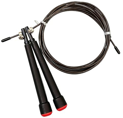 Springseil Erwachsene Fitness für Damen, Herren und Kinder, Seilspringen 3 Meter Verstellbares Speed Rope Hüpfseil für Fitness, Fettverbrennung, Boxen, Crossfit, Mma, Double Unders