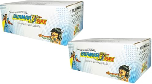 PACK 2 - Polo Flax Burmar 135 ml | Caja 48 Unidades | Golosina Líquida para Congelar | Sabores Cola, Lima, Naranja, Limón, Fresa y Tropical