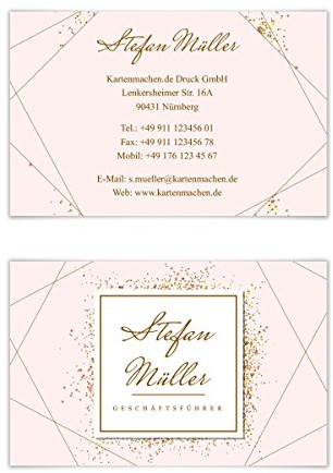 100 x Visitenkarten individuell Business Karten 300g/qm 85 x 55 mm - Stylingberater