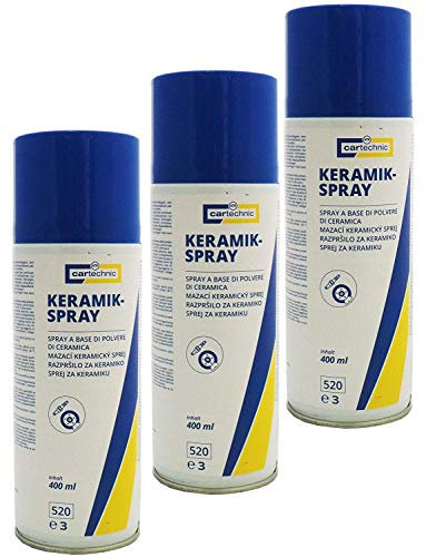 6x 400ml cartechnic Keramikspray, Schmiermittel, Montagepaste, Keramikpaste