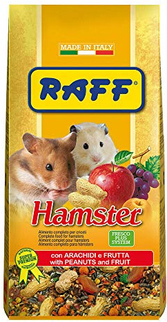 Raff Hamster alimento Completo con l'aggiunta di Frutta per criceti 800g