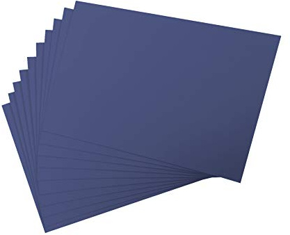 300 gsm färgat kort konstpapper A4 20 ark, hårt kort lager, hantverkskonst papperskort origami-papper handgjorda papper, 10 valfria färger (20 ark mörkblå)
