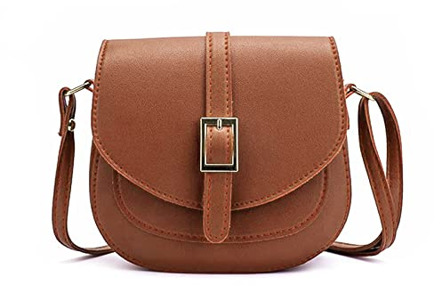 FANDARE Damen Umhängetasche Schultertasche Leder Crossbody Bag Damentasche Schulterriemen Frauen Abendtasche Citytasche