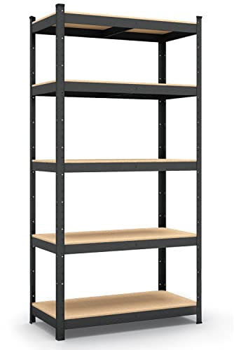 Panorama24 Lagerregal Anthrazit belastbar bis 875kg - Maße: 200 x 120 x 60 cm, Regal Kellerregal Steckregal Werkstattregal Schwerlastregal