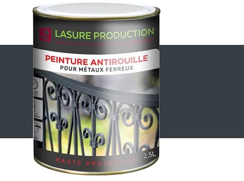 PEINTURE ANTIROUILLE-Gris Anthracite RAL 7016-Bidon de 2,5 L