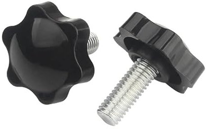 ORANXIN M10 x 90mm 1 Pcs étoile Vis à oreilles Diamètre de la tête 60mm Bouton Poignée Vis de serrage Resserrer Poignées Plastique Vis de poignée