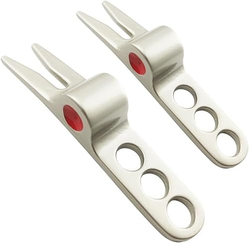Juroicessry Silberne Golfballgabel Pivot Pivot Reparaturwerkzeug Kompatible Pitchgabel für Golf Pitchgabel
