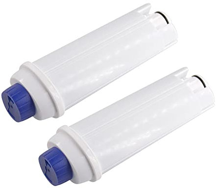 2 cartuchos de filtro de agua de repuesto compatibles con el ablandador de carbón activado Delonghi DLS C002 para máquina de café automática