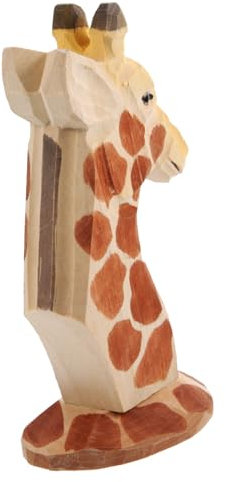 Yardenfun Tierischer Brillenhalter Im Giraffenstil Rustikales Für Schreibtisch Und Nachttisch Handgefertigtes Holzornament Als Brillenständer Für Zuhause Und Büro Einzigartiges