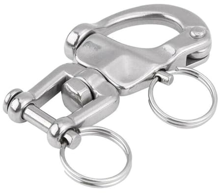 Montesy Manille à ressort en acier inoxydable 316 adaptée pour les bateaux, yachts, connexion sécurisée avec une haute résistance à la corrosion