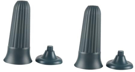 HYTROVE Lot De 2 Vases Funéraires en Plastique PP Vert, Supports Coniques pour Fleurs Fraîches Et Artificielles Au Cimetière, Stabilisés pour Tombes Et Décoration Extérieure