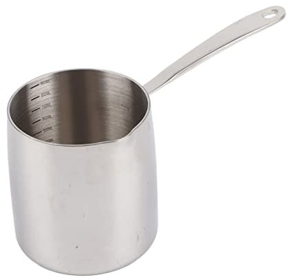 STEMKASSROLLE, chauffage rapide avec échelle précise, induction de lait avec trou de poignée, beurre, lait et sauces, pour les joues et les petites portions dans la cuisine (900ML)